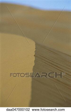 Stock Image - Dune in Sahara desert, Morocco, close-up. Fotosearch