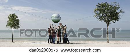 Ecology concept, group of people saving the earth together View Large Photo Image Stock Photography - Ecology concept, group of people saving the earth together. Fotosearch