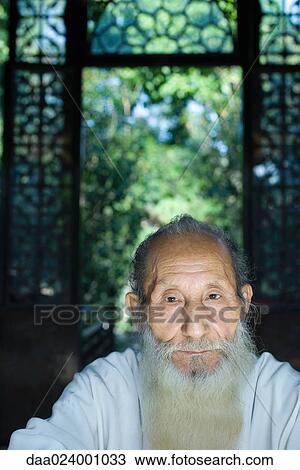Elderly man with long beard, portrait View Large Photo Image Stock Image - Elderly man with long beard, portrait. Fotosearch