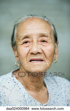 Picture - Elderly woman, portrait. Fotosearch