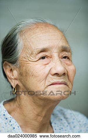 Elderly woman, portrait View Large Photo Image Stock Photography - Elderly woman, portrait. Fotosearch