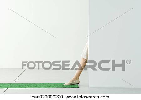 Female stepping on artificial turf, side view, cropped View Large Photo Image Stock Image - Female stepping on artificial turf, side view, cropped. Fotosearch