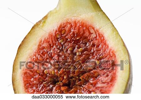 Fresh fig, cross section, close-up View Large Photo Image Stock Photography - Fresh fig, cross section, close-up. Fotosearch