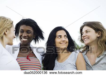 Stock Photograph - Friends, portrait. Fotosearch