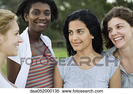 Stock Photography - Friends, portrait. Fotosearch