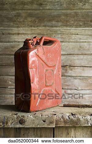 Gas can on shelf View Large Photo Image Picture - Gas can on shelf. Fotosearch