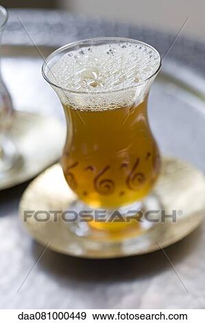 Glass of hot tea View Large Photo Image Stock Photo - Glass of hot tea. Fotosearch