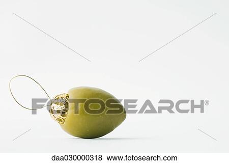 Green olive ornament View Large Photo Image Stock Photo - Green olive ornament. Fotosearch