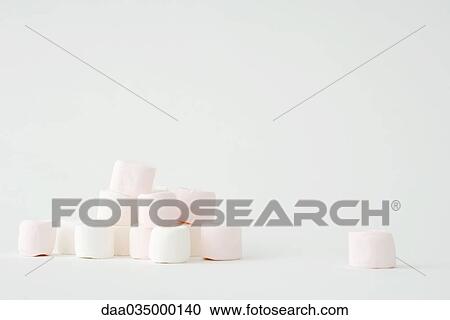 Stock Image - Heap of marshmallows. Fotosearch