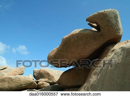 Ile de Brehat, Brittany, France, coastal rock formations, close-up View Large Photo Image Stock Photo - Ile de Brehat, Brittany, France, coastal rock formations, close-up. Fotosearch
