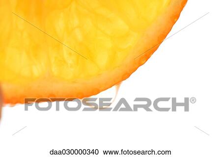 Juicy orange slice, extreme close-up View Large Photo Image Stock Image - Juicy orange slice, extreme close-up. Fotosearch