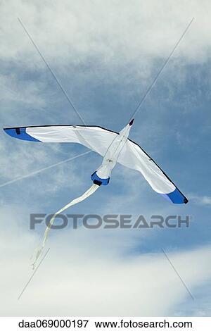 Stock Photo - Kite flying in sky. Fotosearch