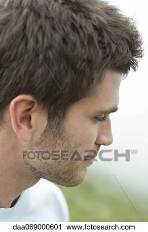 Man in nature, portrait View Large Photo Image Stock Image - Man in nature, portrait. Fotosearch