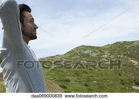 Man in nature View Large Photo Image Stock Photo - Man in nature. Fotosearch