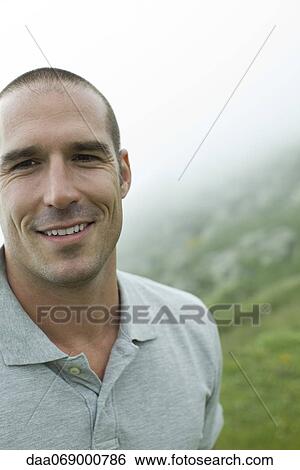 Man outdoors, portrait View Large Photo Image Stock Photograph - Man outdoors, portrait. Fotosearch