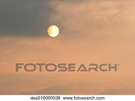 Moon in sky View Large Photo Image Stock Photo - Moon in sky. Fotosearch