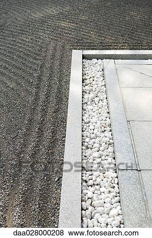 Stock Photo - Ornamental rock garden, close-up. Fotosearch