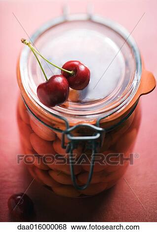Preserved cherries View Large Photo Image Stock Photo - Preserved cherries. Fotosearch