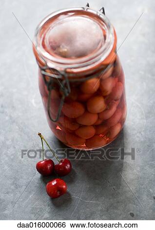 Preserved cherries View Large Photo Image Stock Photograph - Preserved cherries. Fotosearch