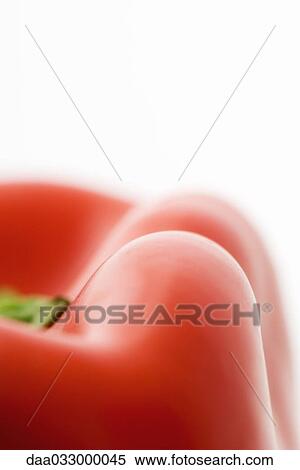 Stock Photography - Red bell pepper, extreme close-up. Fotosearch