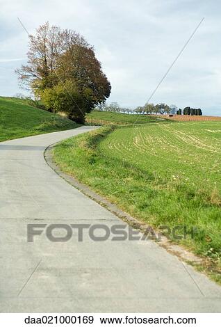 Road and fields of crops View Large Photo Image Stock Photo - Road and fields of crops. Fotosearch