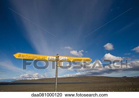 Road signs on Sprengisandur route, Iceland View Large Photo Image Stock Image - Road signs on Sprengisandur route, Iceland. Fotosearch