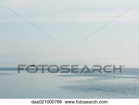 Seascape with sailboat View Large Photo Image Stock Photograph - Seascape with sailboat. Fotosearch