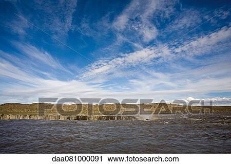 Stock Image - Selfoss waterfall, Iceland. Fotosearch