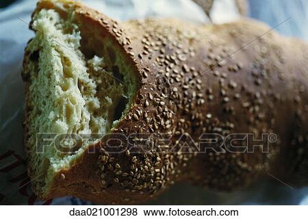 Stock Photo - Sesame bread. Fotosearch