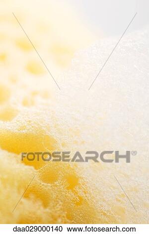 Sponge and soap suds, extreme close-up View Large Photo Image Stock Image - Sponge and soap suds, extreme close-up. Fotosearch