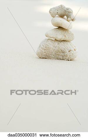 Stock Image - Stack of coral, still life. Fotosearch