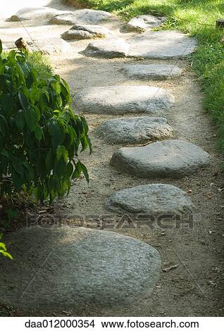 Stepping stones in pathway View Large Photo Image Picture - Stepping stones in pathway. Fotosearch