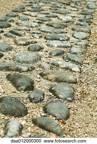 Stock Image - Stone footpath. Fotosearch