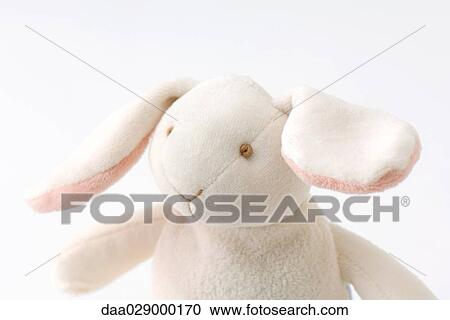 Stuffed toy rabbit, portrait View Large Photo Image Stock Image - Stuffed toy rabbit, portrait. Fotosearch