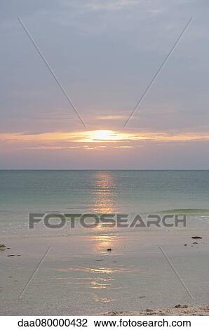 Sunset over sea View Large Photo Image Stock Image - Sunset over sea. Fotosearch