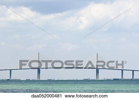 Stock Image - Sunshine Skyway Bridge, Tampa, Florida, USA. Fotosearch