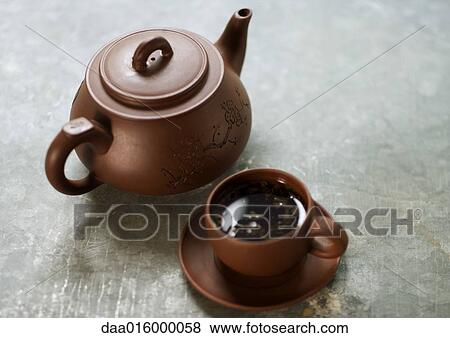 Teapot, cup and saucer View Large Photo Image Stock Photo - Teapot, cup and saucer. Fotosearch