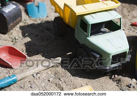 Toy dump truck View Large Photo Image Stock Image - Toy dump truck. Fotosearch