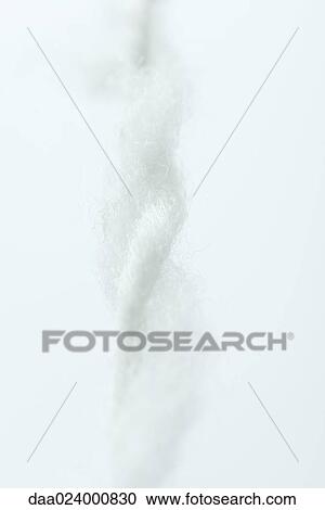 Stock Image - Twisted cotton, extreme close-up. Fotosearch