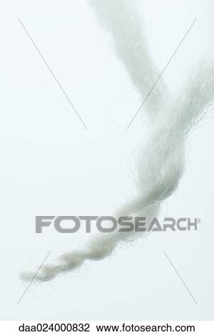 Stock Image - Twisted cotton, extreme close-up. Fotosearch