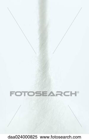 Stock Photography - Twisted cotton, extreme close-up. Fotosearch