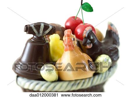 Variety of chocolate figurines View Large Photo Image Stock Image - Variety of chocolate figurines. Fotosearch