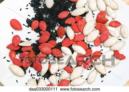 Variety of seeds scattered on plate View Large Photo Image Stock Image - Variety of seeds scattered on plate. Fotosearch