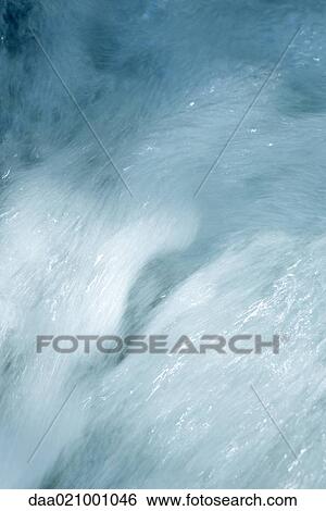 Stock Photograph - Water running, full frame. Fotosearch