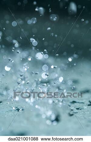 Stock Photo - Water splashing, extreme close-up. Fotosearch