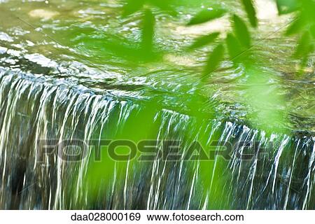 Stock Photo - Waterfall, close-up. Fotosearch