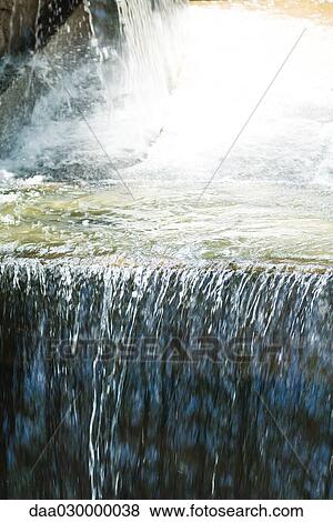 Waterfall, close-up View Large Photo Image Stock Photo - Waterfall, close-up. Fotosearch