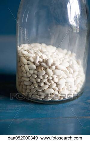 White beans in jar View Large Photo Image Stock Photo - White beans in jar. Fotosearch