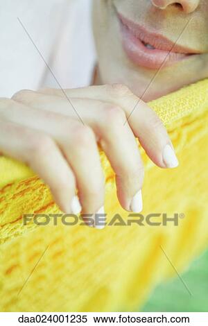 Woman resting in hammock, close-up of lower face and hand View Large Photo Image Stock Photography - Woman resting in hammock, close-up of lower face and hand. Fotosearch