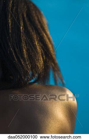 Stock Image - Woman's bare shoulder. Fotosearch